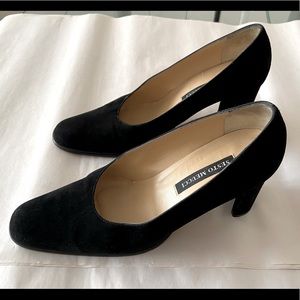 Sesto Meucci Black Suede Heels Size 8
